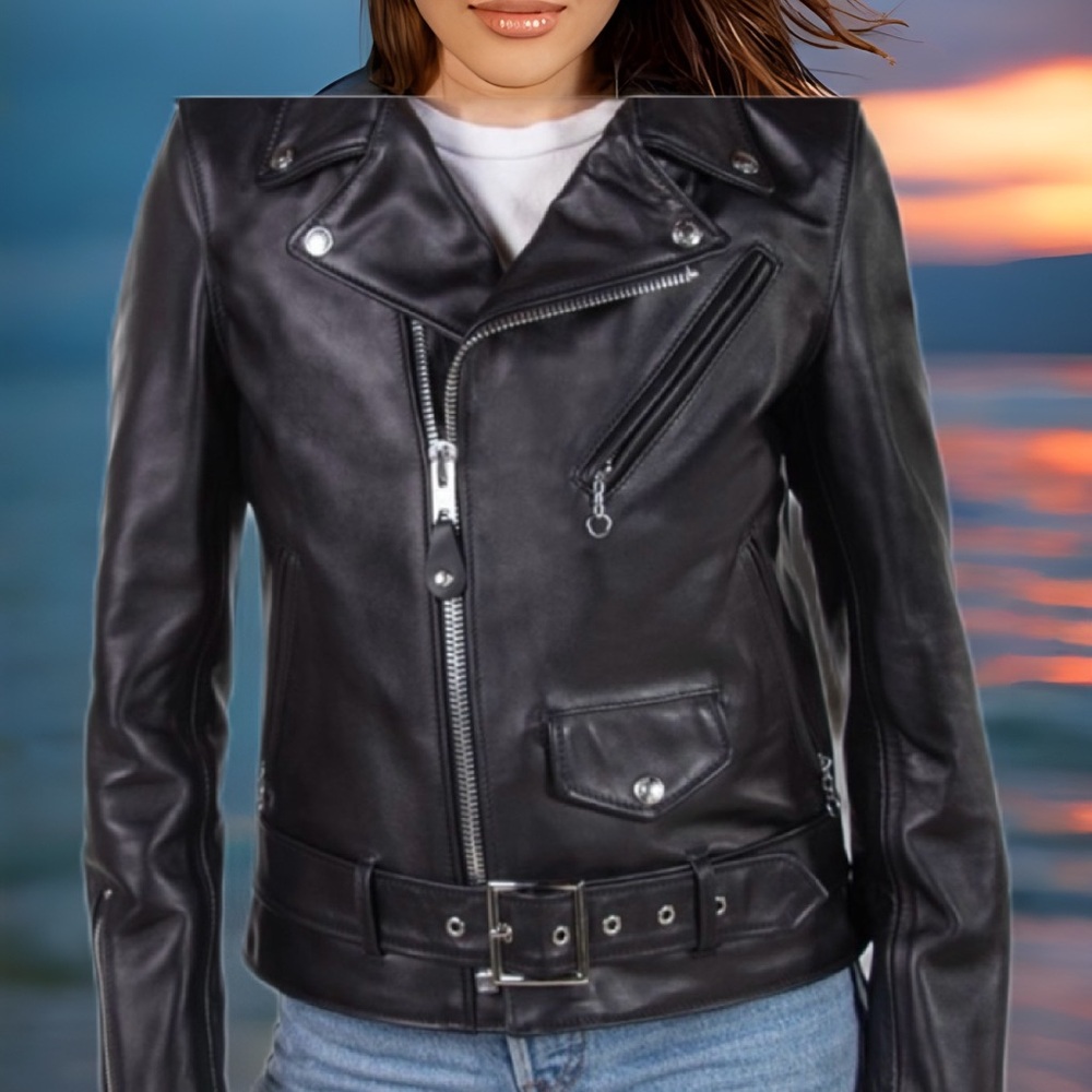 Schott N.Y.C. Black Leather Jacket